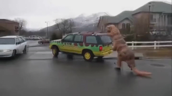 Жестокое нападение T-Rex на людей